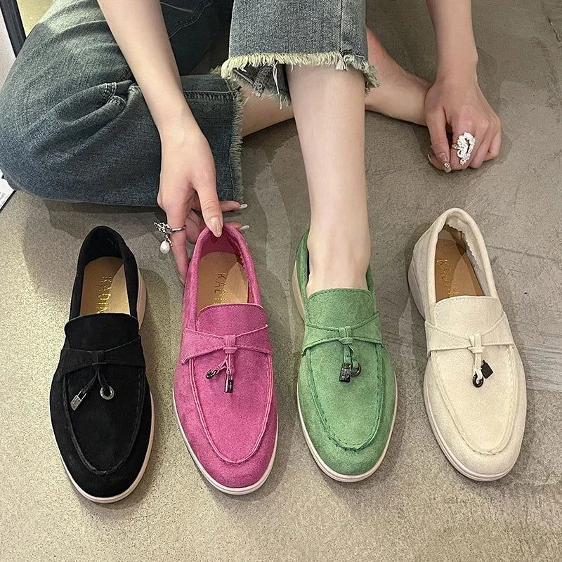 Mocassins en daim avec charms