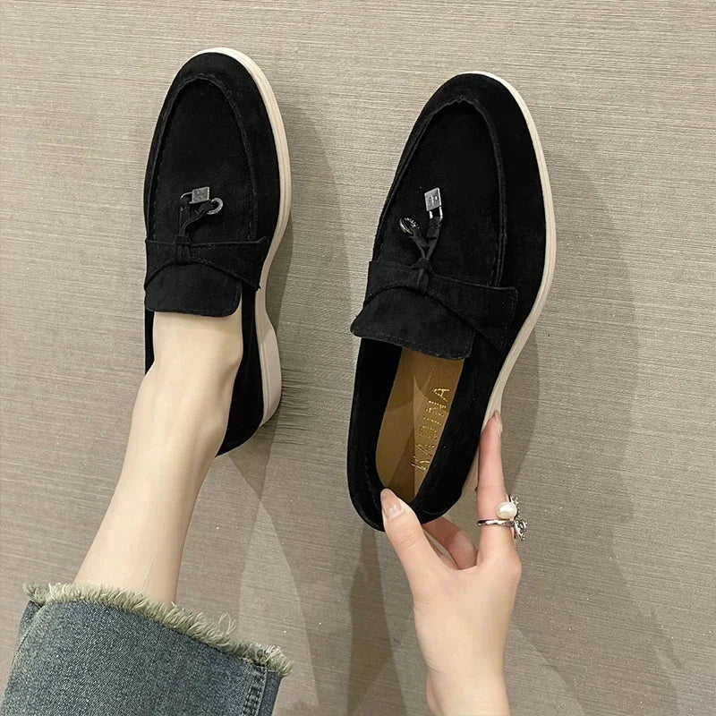 Mocassins en daim avec charms