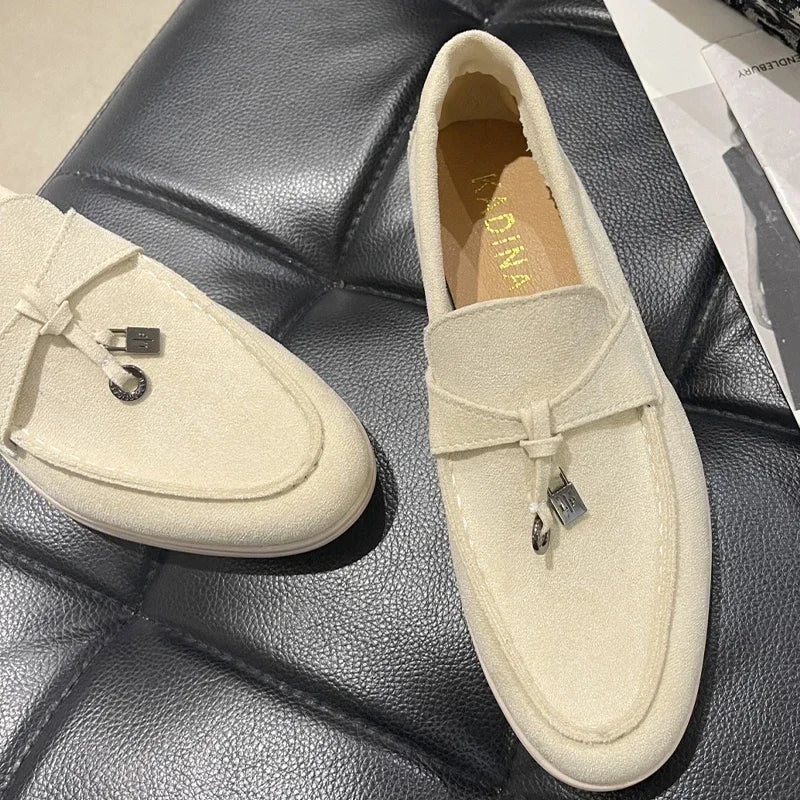 Mocassins en daim avec charms
