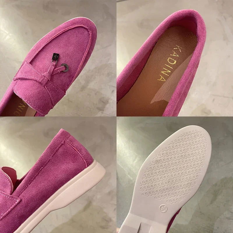 Mocassins en daim avec charms
