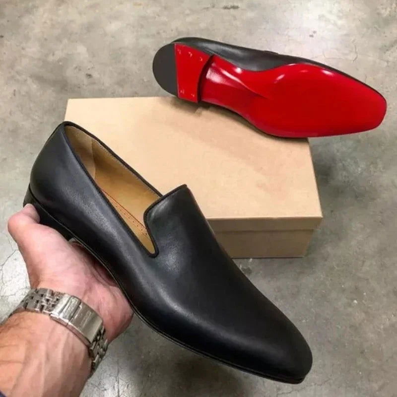 Mocassins avec semelle rouge pour homme