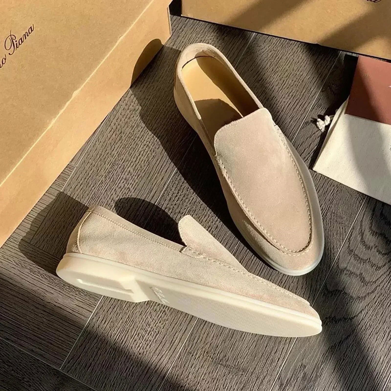 Mocassins urbains en daim pour homme