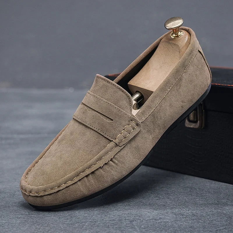 Mocassins en daim pour homme