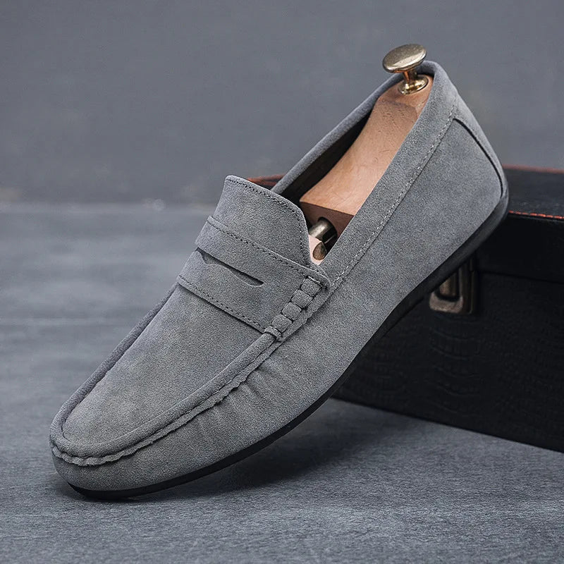 Mocassins en daim pour homme