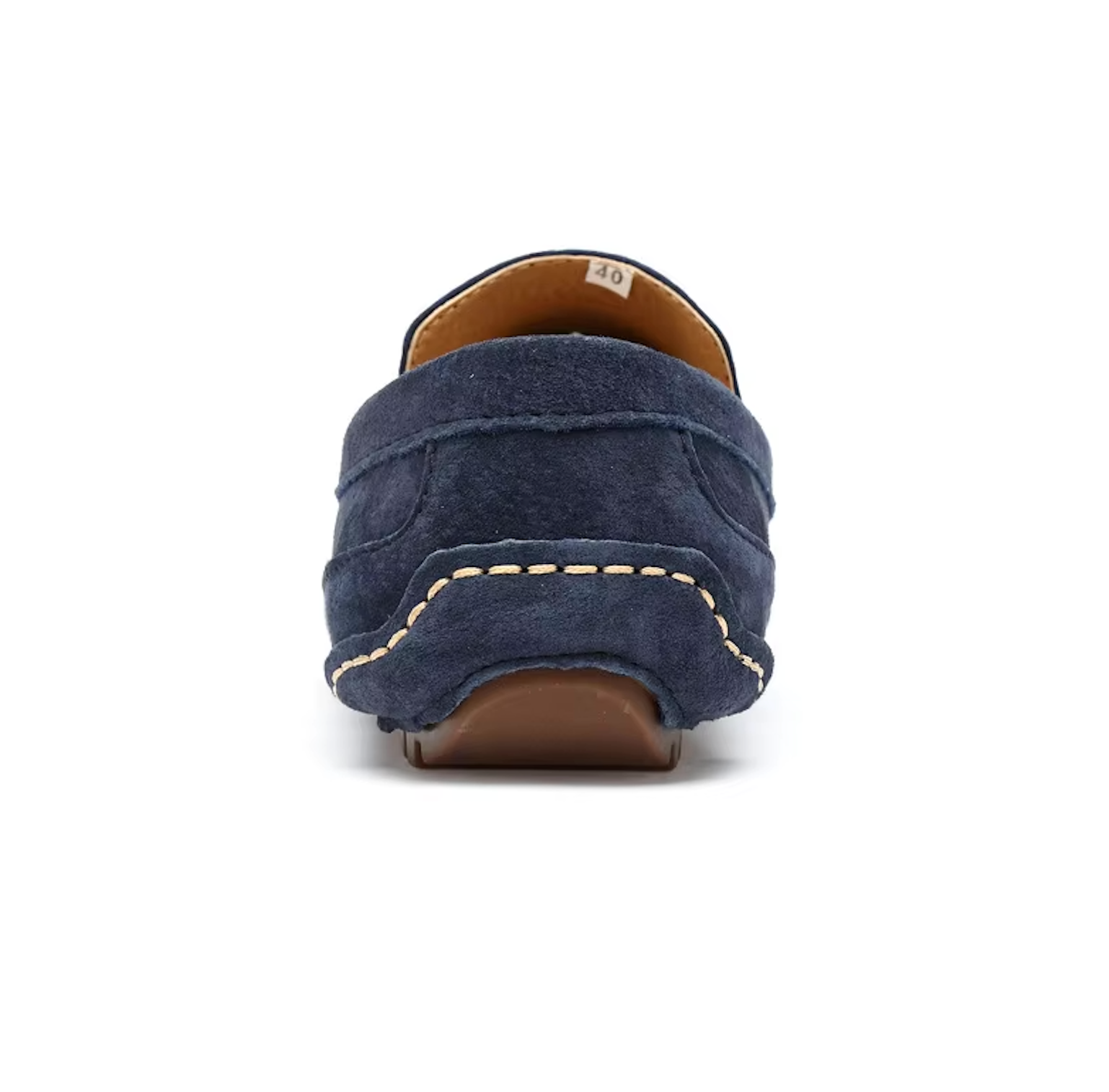 Mocassins beiges en daim pour homme