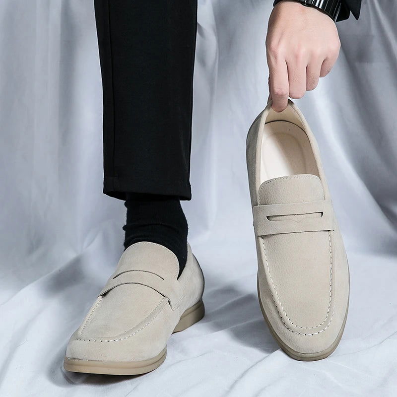 Mocassins en daim style raffiné pour homme
