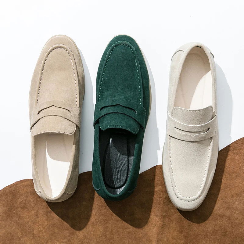 Mocassins en daim style raffiné pour homme