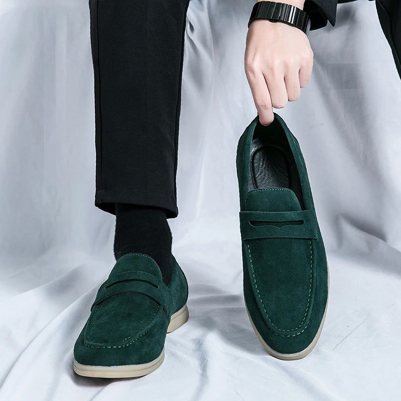 Mocassins en daim style raffiné pour homme