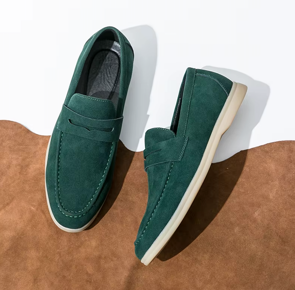 Mocassins en daim style raffiné pour homme