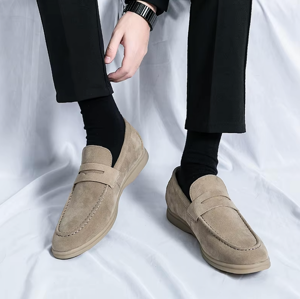Mocassins en daim style raffiné pour homme