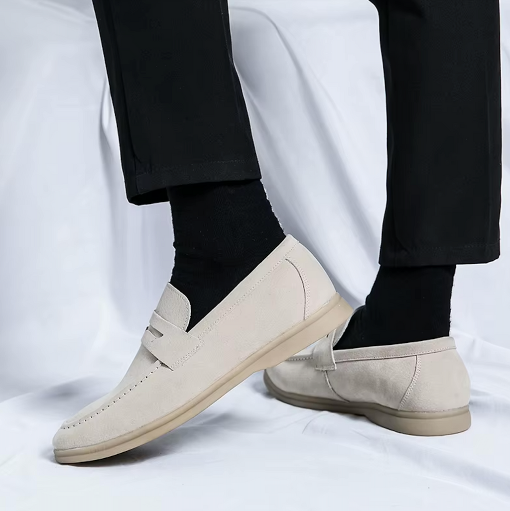 Mocassins en daim style raffiné pour homme