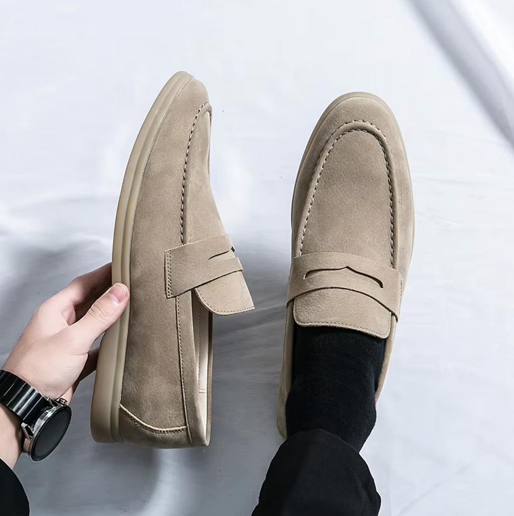 Mocassins en daim style raffiné pour homme