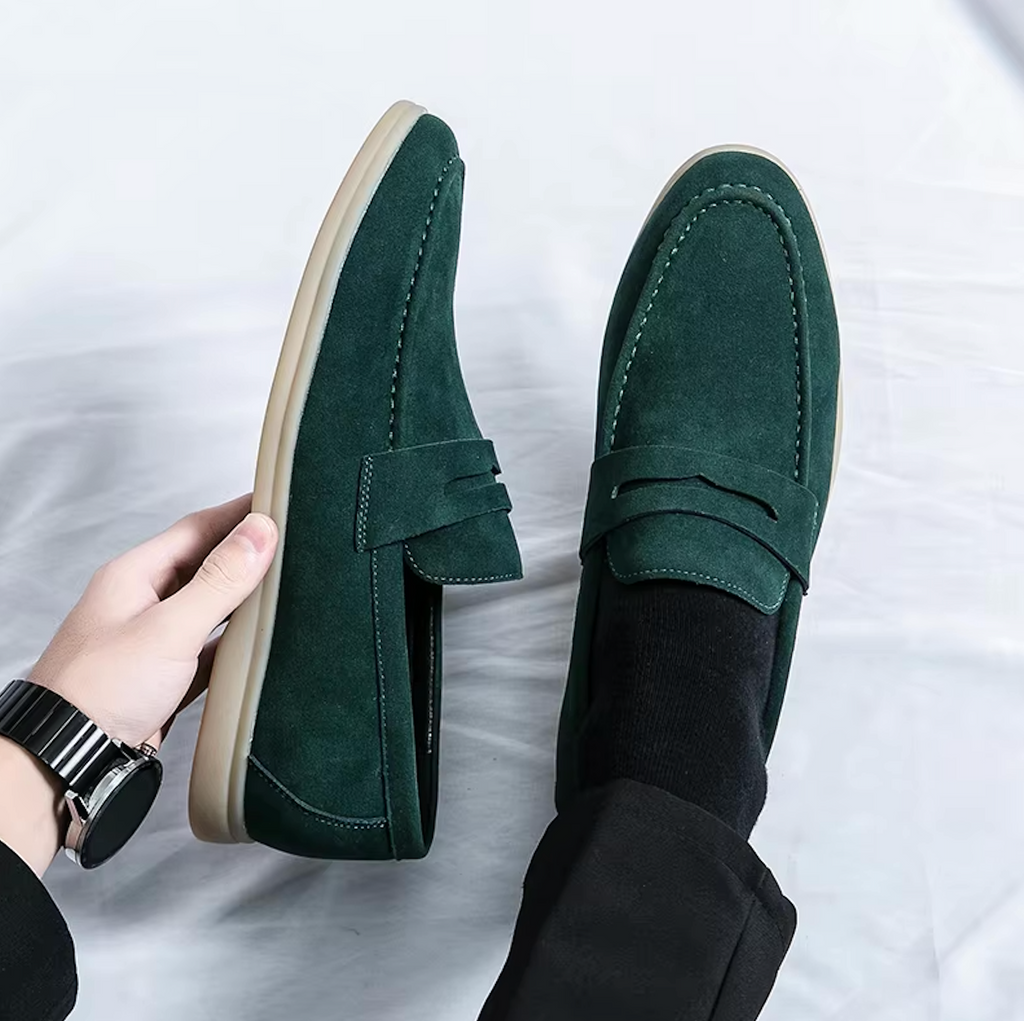 Mocassins en daim style raffiné pour homme