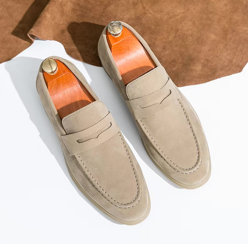 Mocassins en daim style raffiné pour homme