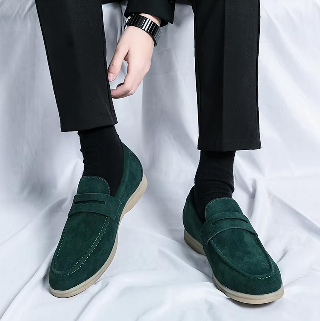 Mocassins en daim style raffiné pour homme