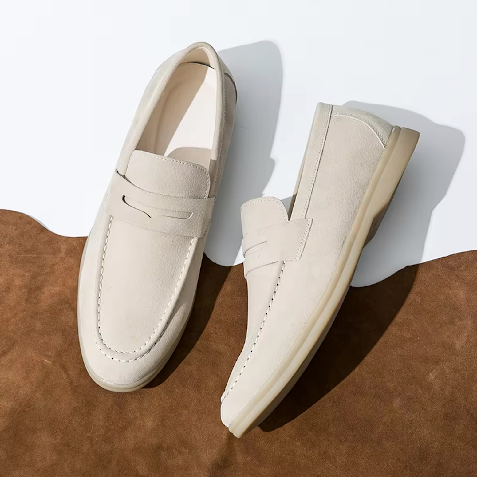Mocassins en daim style raffiné pour homme