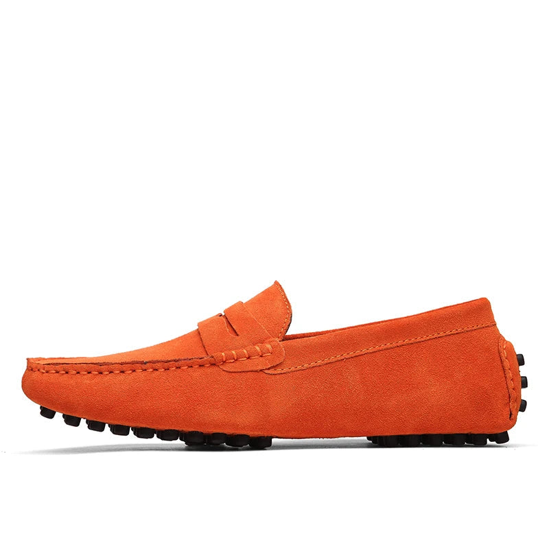 Mocassins en daim souple pour homme
