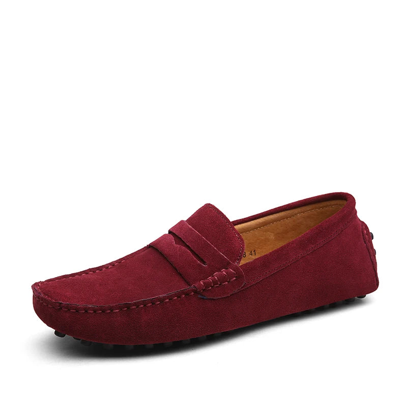 Mocassins en daim souple pour homme