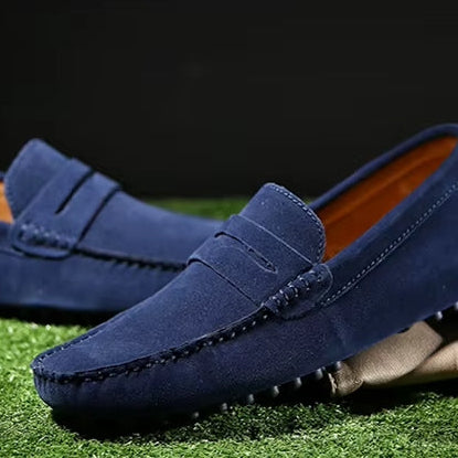 Mocassins en daim souple pour homme