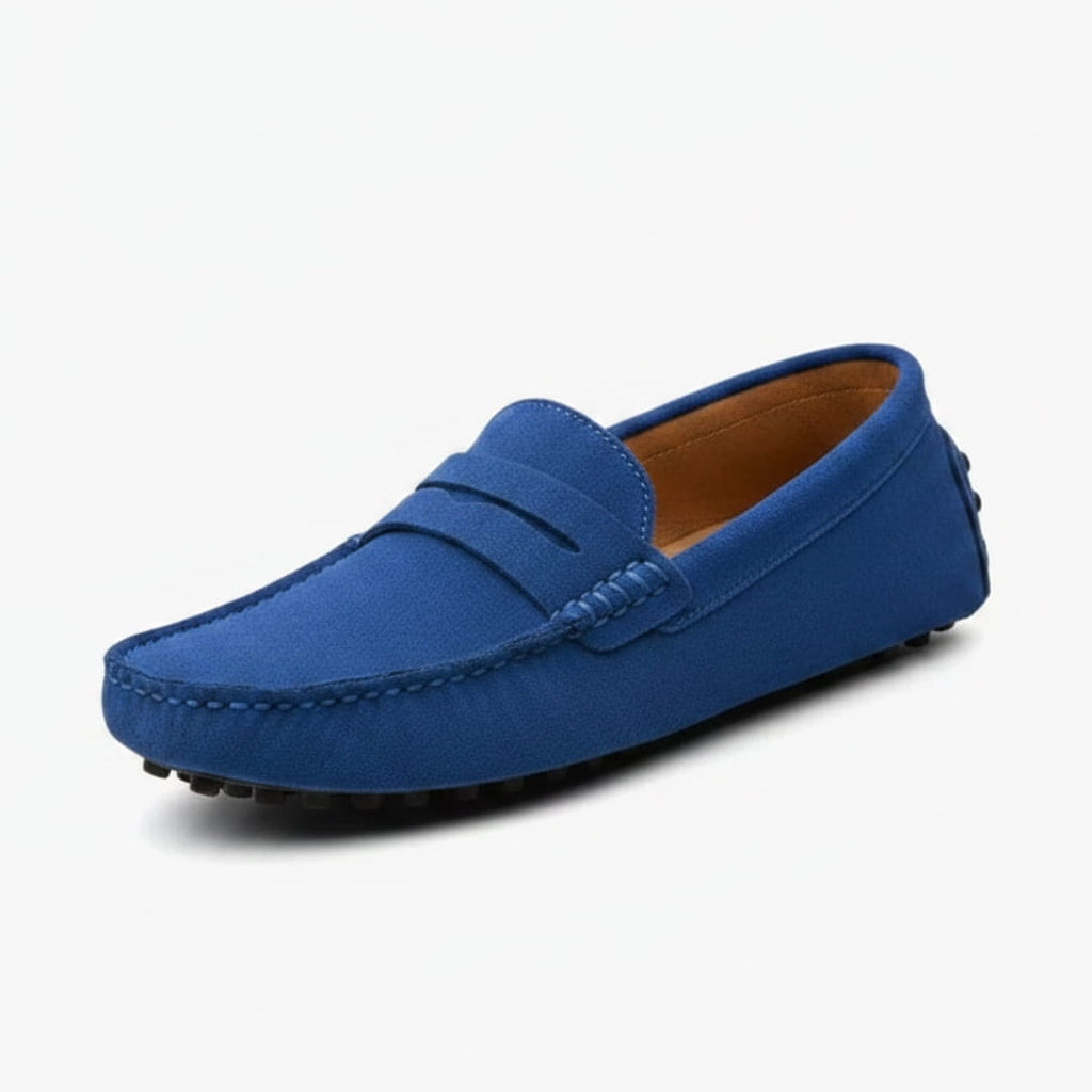 Mocassins casual en daim pour homme