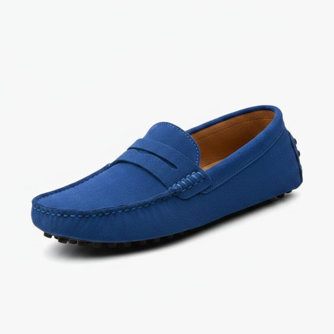 Mocassins casual en daim pour homme