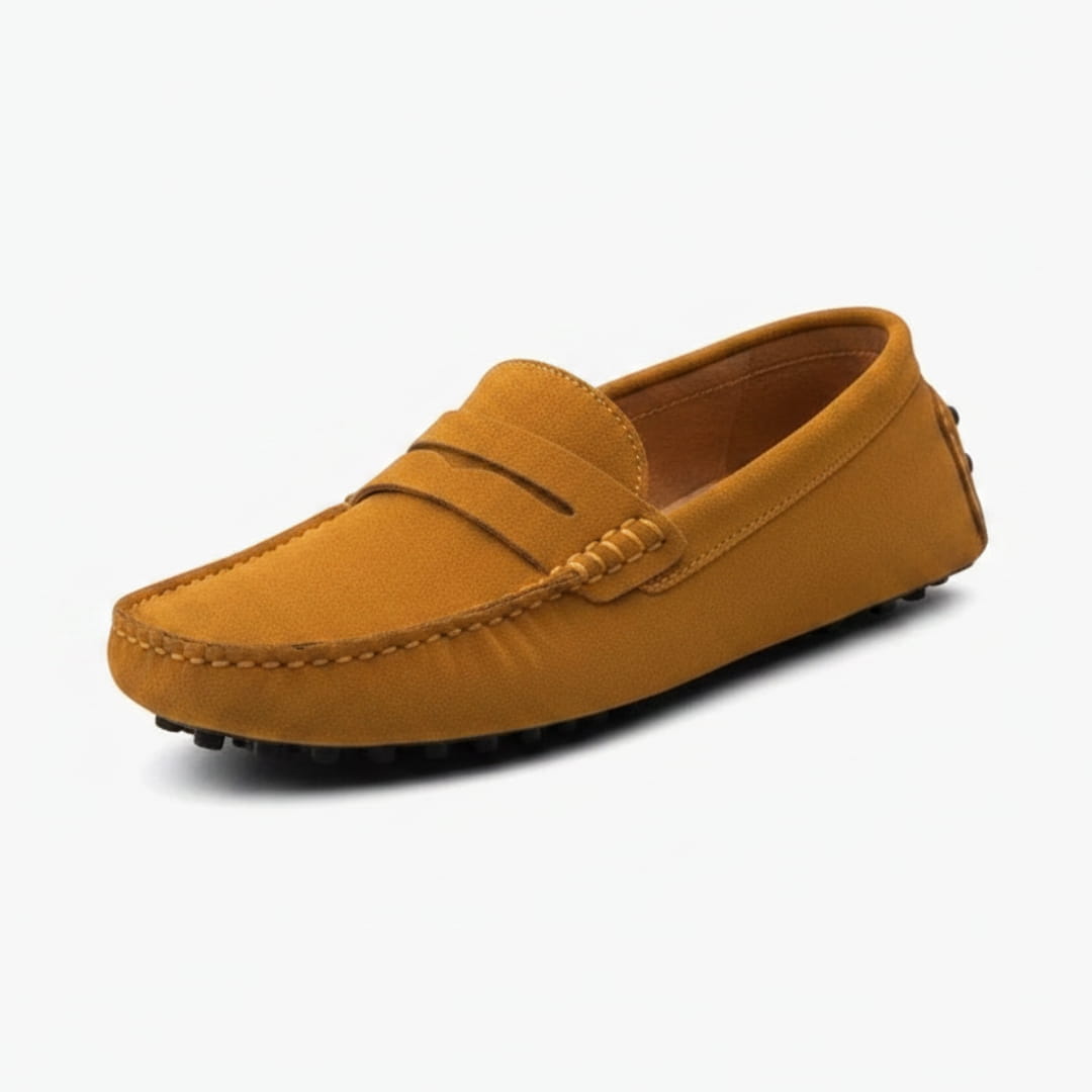 Mocassins casual en daim pour homme