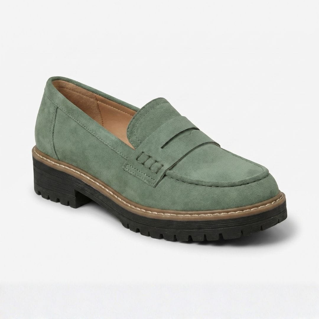 Mocassins en daim chunky