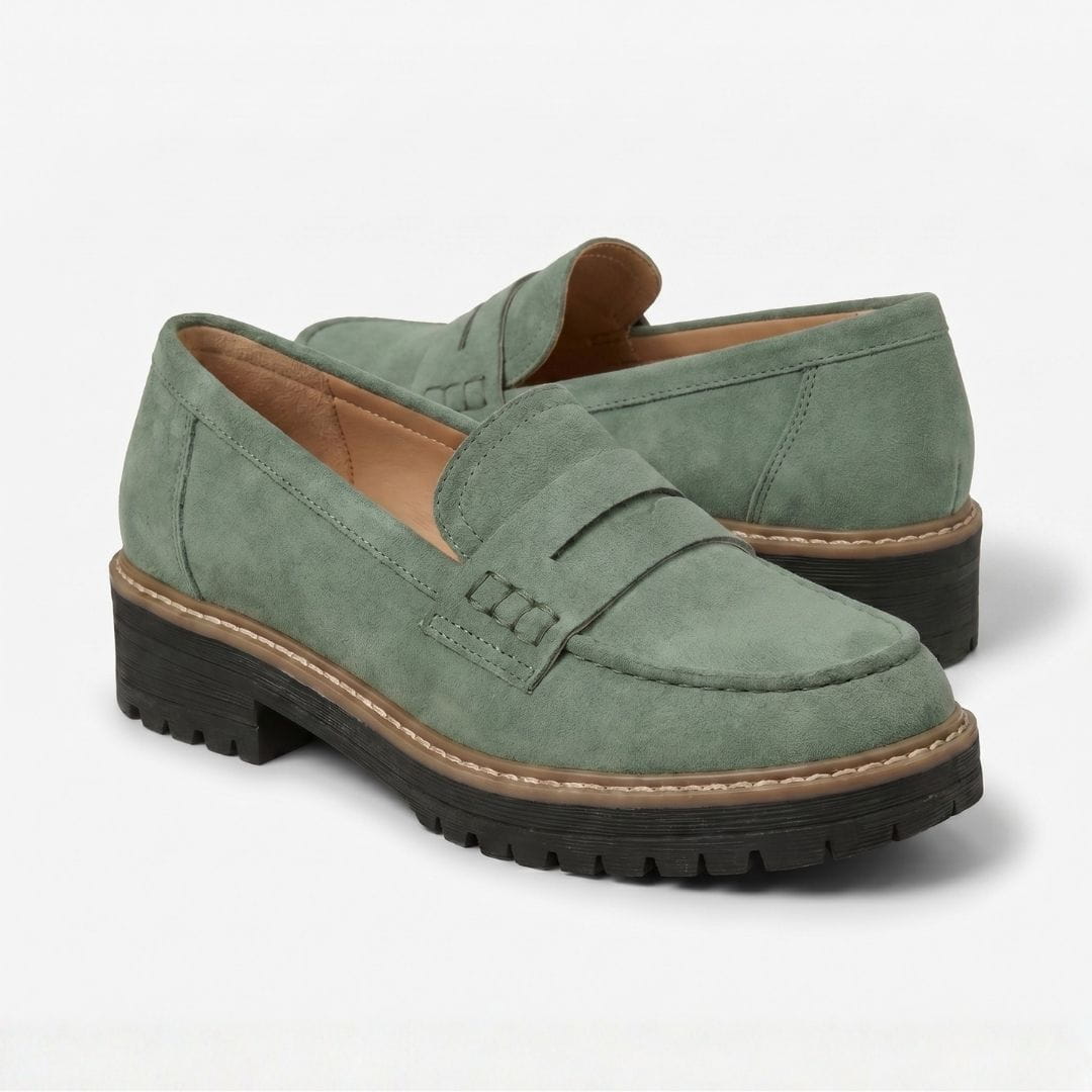 Mocassins en daim chunky