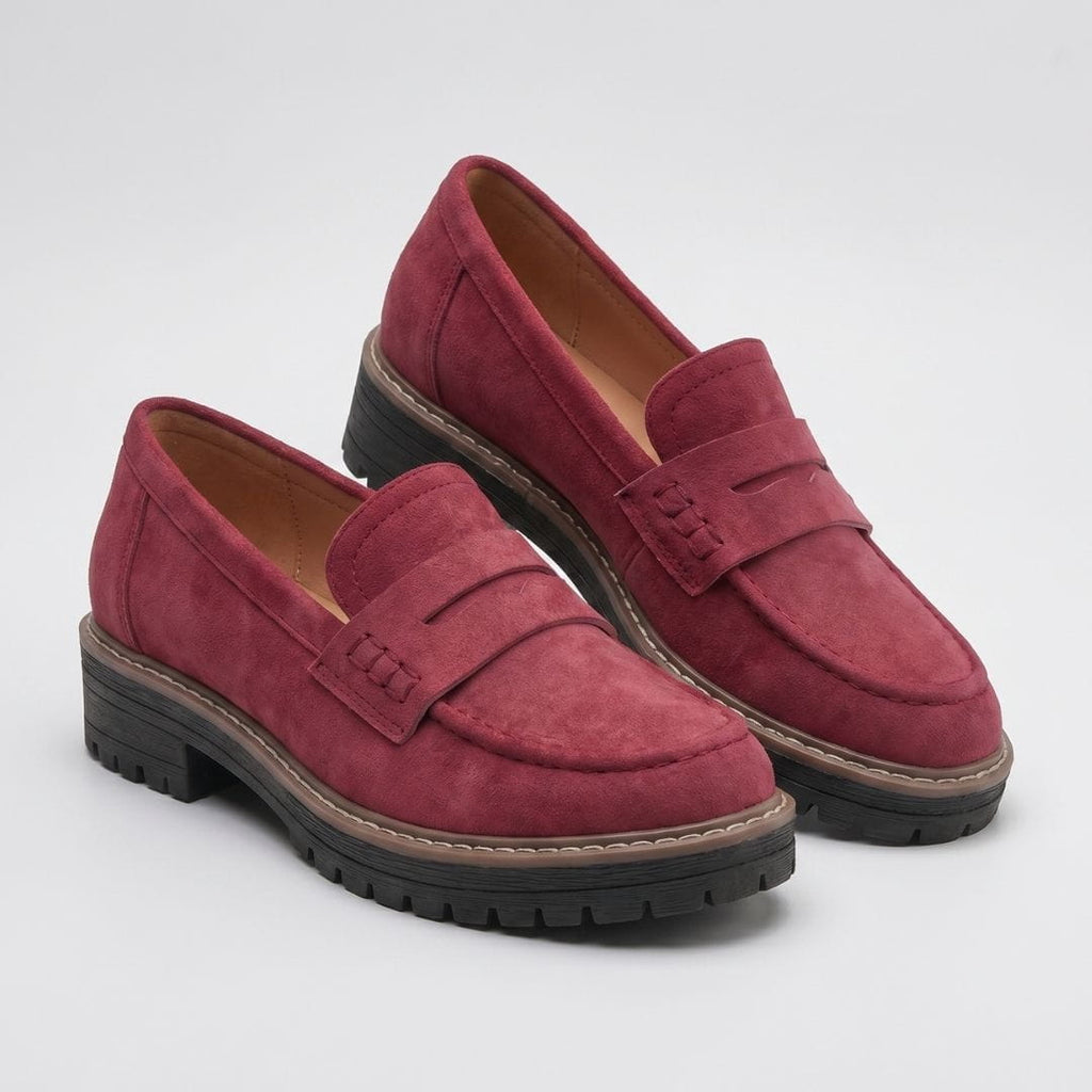 Mocassins en daim chunky