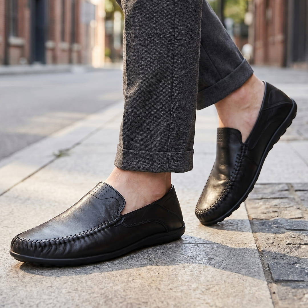 Mocassins en cuir ultra-léger pour homme