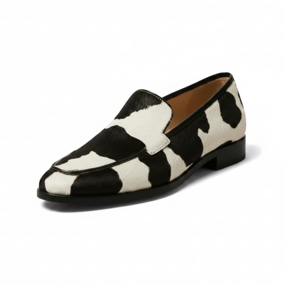 Mocassins à motif vache