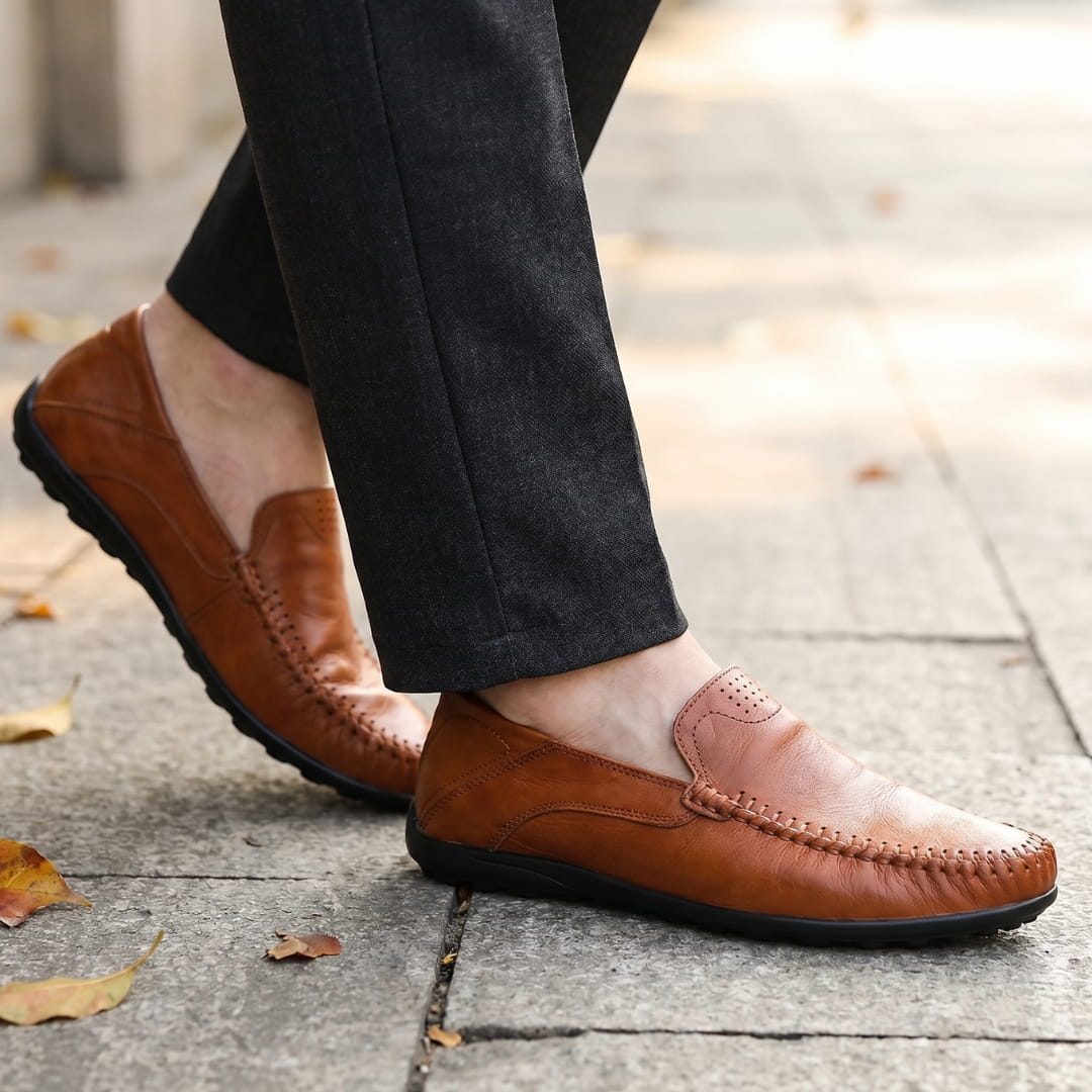 Mocassins en cuir ultra-léger pour homme