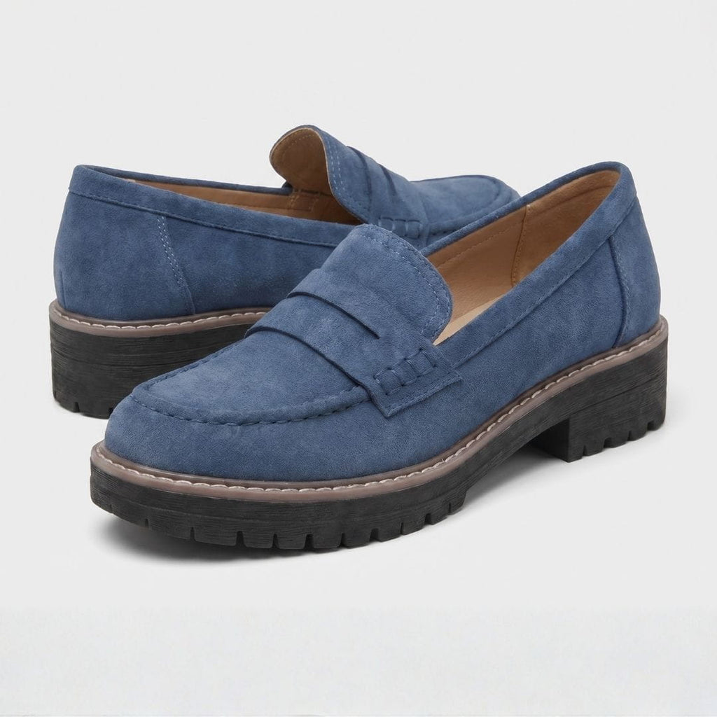 Mocassins en daim chunky