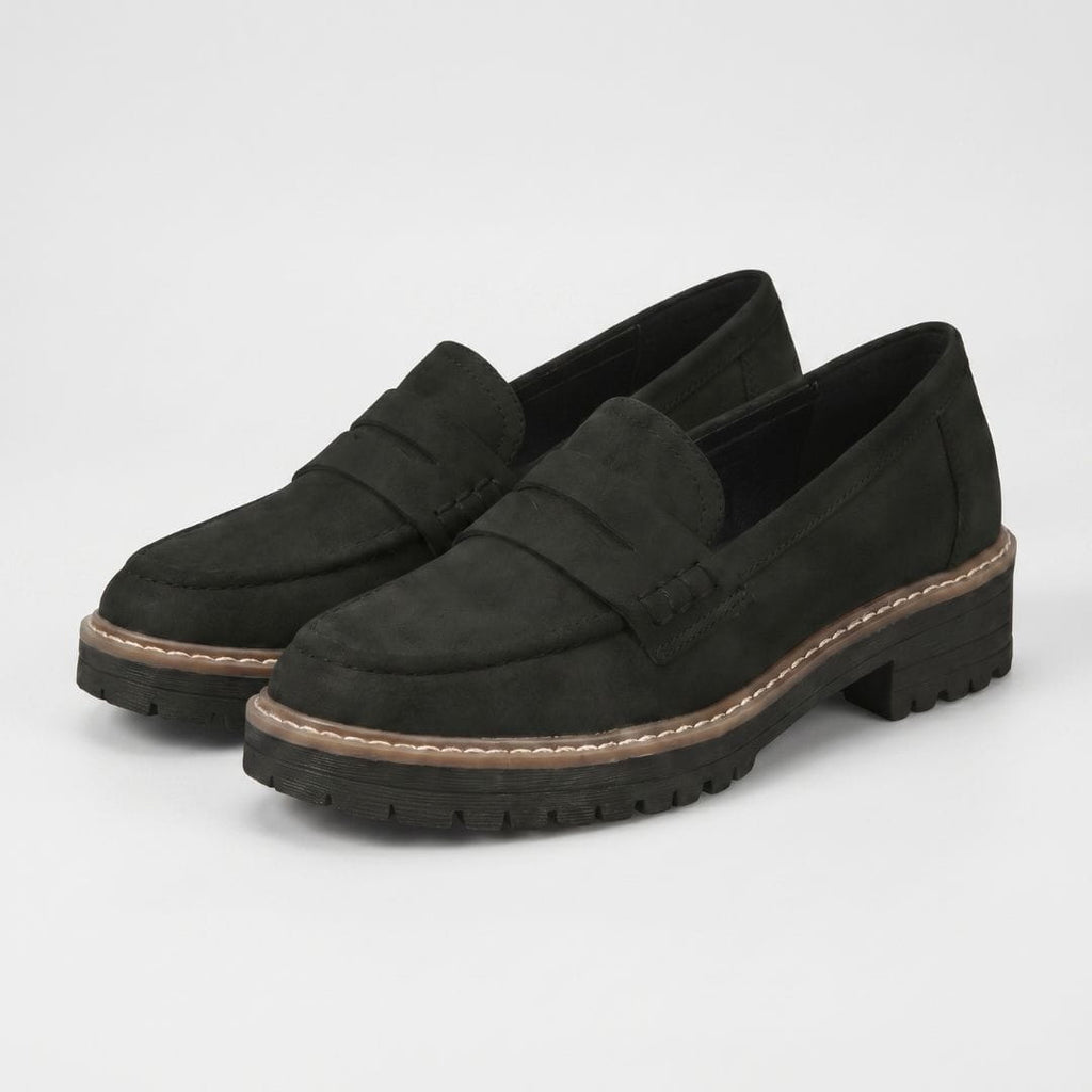 Mocassins en daim chunky