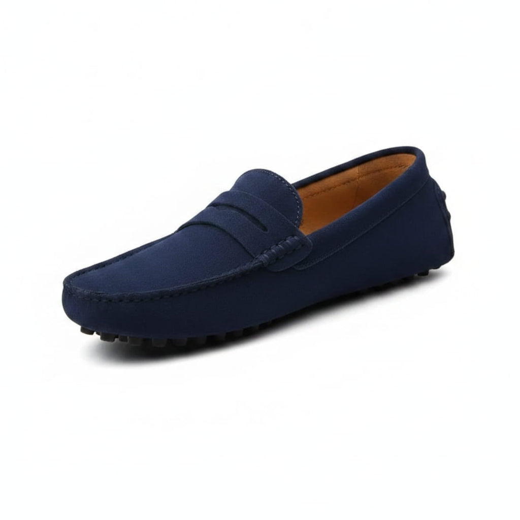 Mocassins casual en daim pour homme