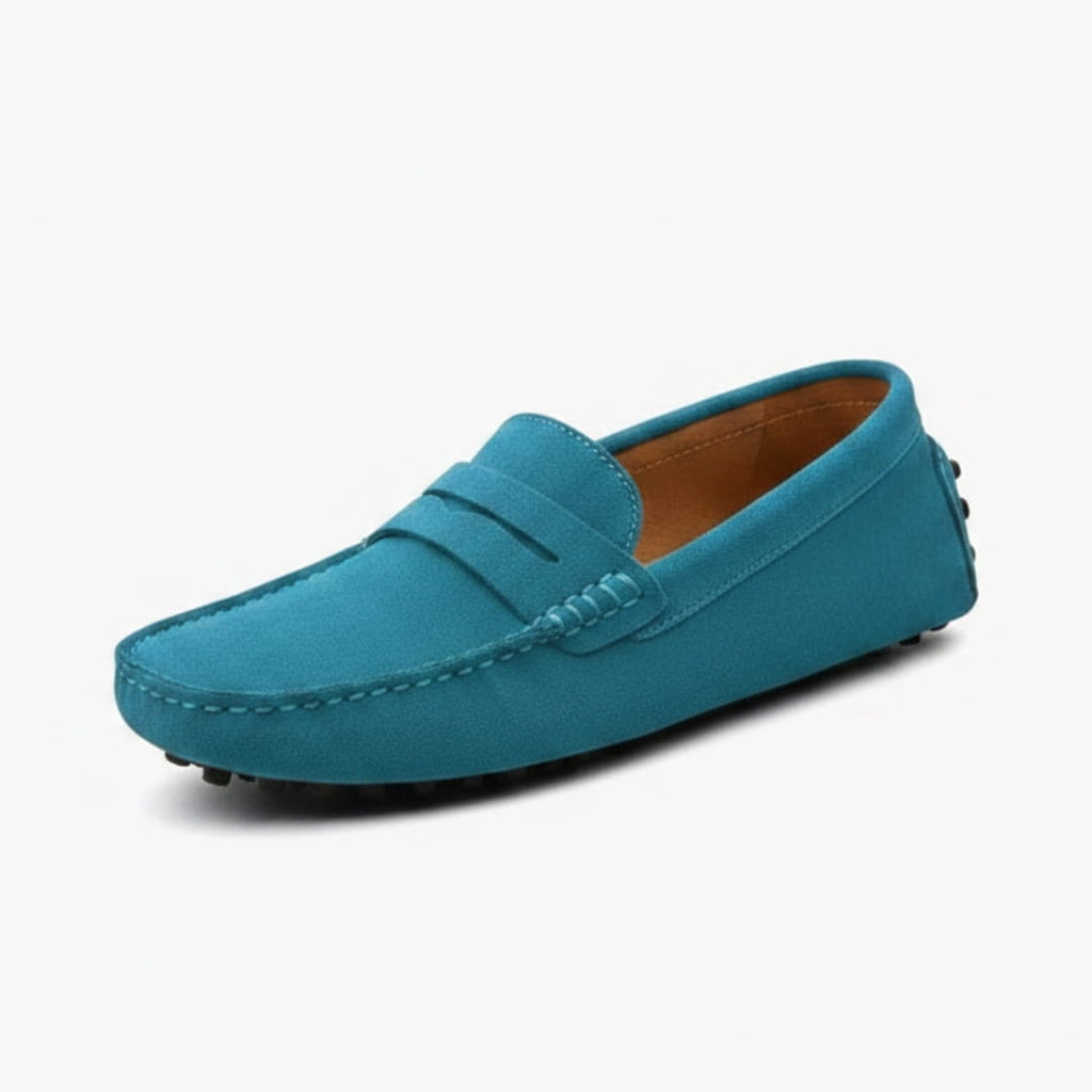Mocassins casual en daim pour homme