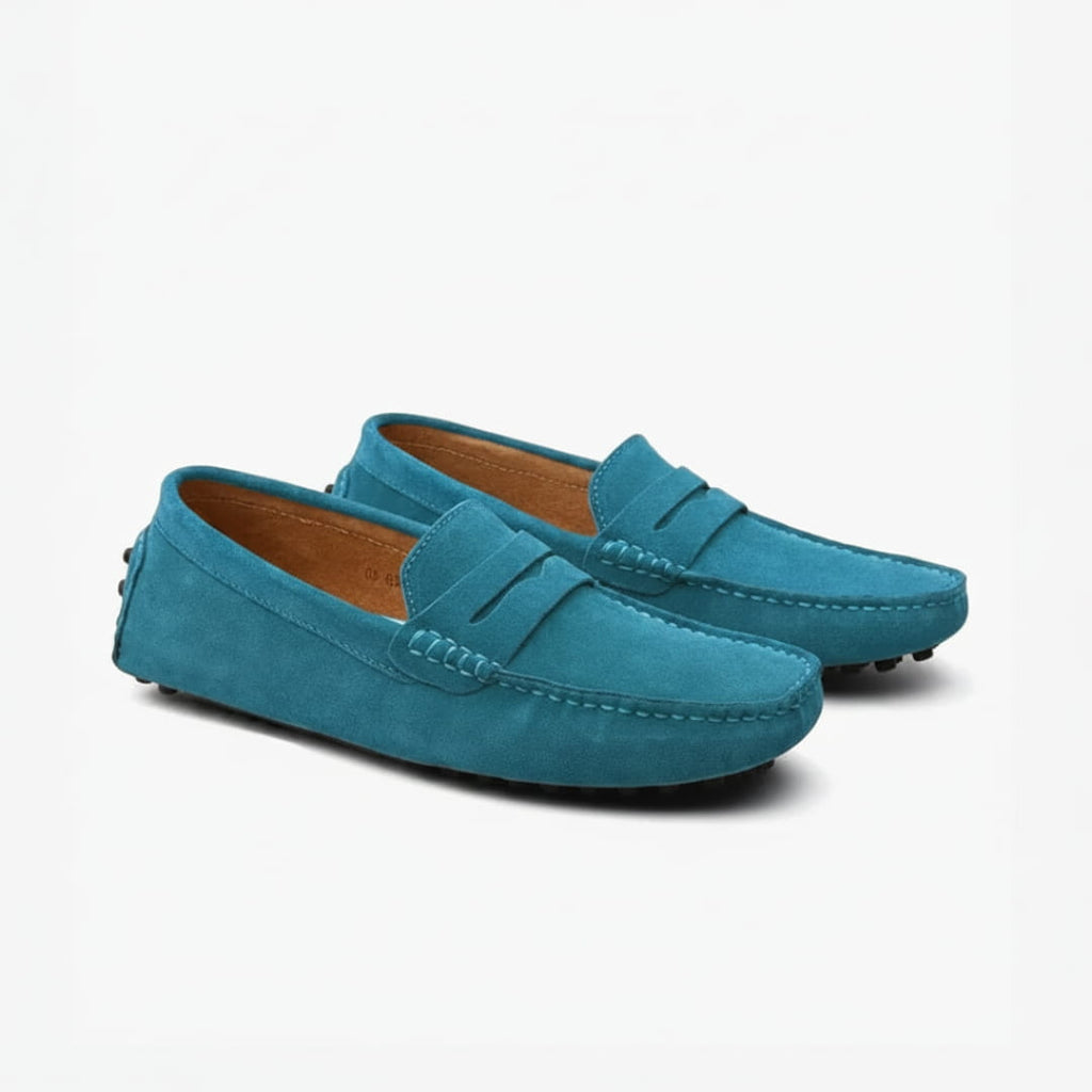 Mocassins casual en daim pour homme