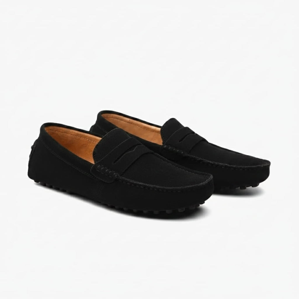 Mocassins casual en daim pour homme