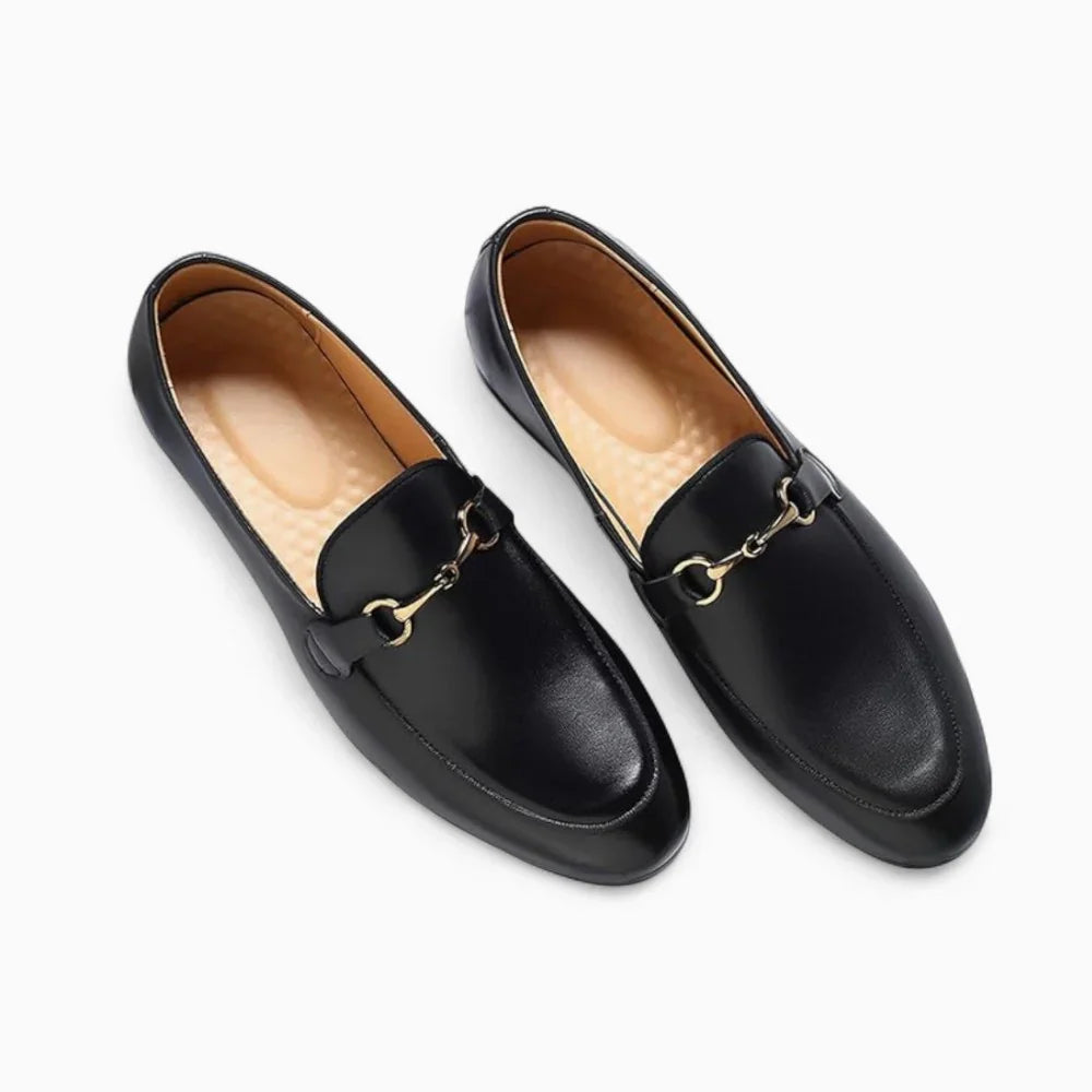 Mocassins en cuir avec mort pour homme