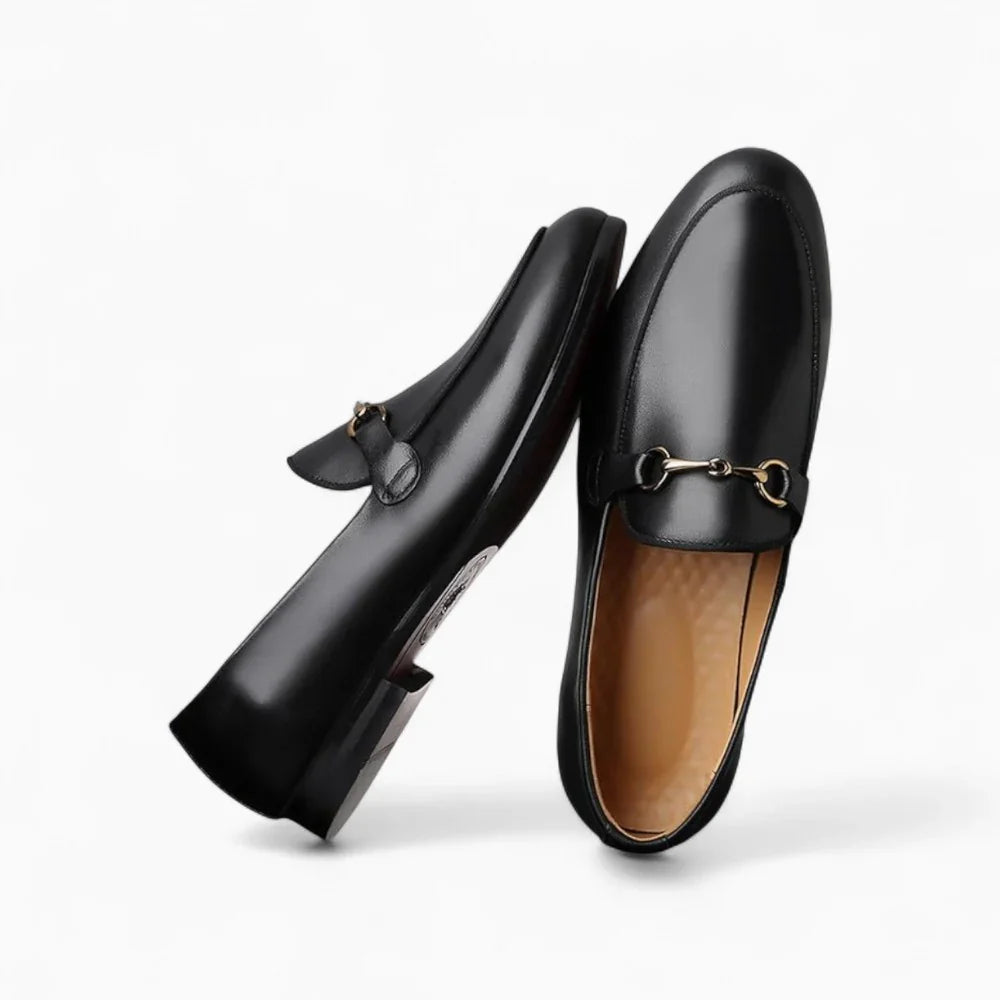 Mocassins en cuir avec mort pour homme