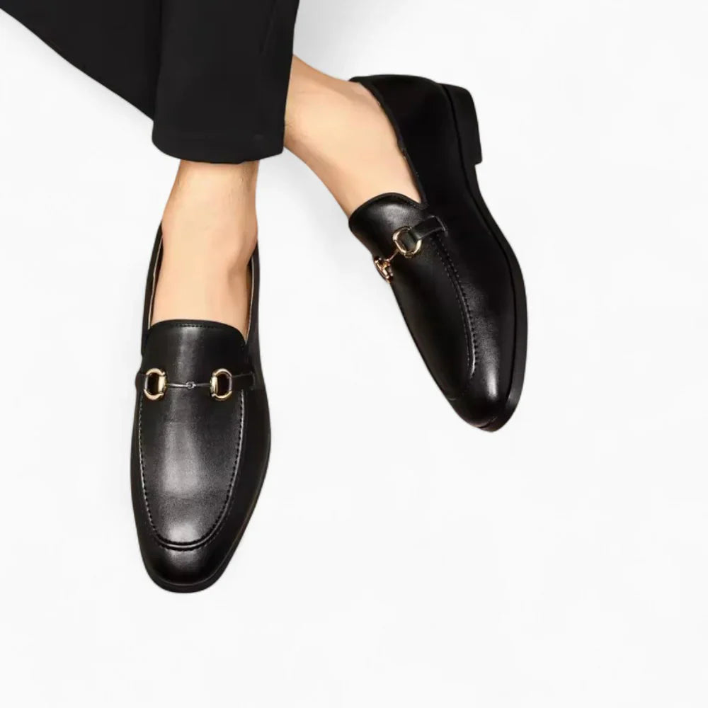 Mocassins en cuir avec mort pour homme