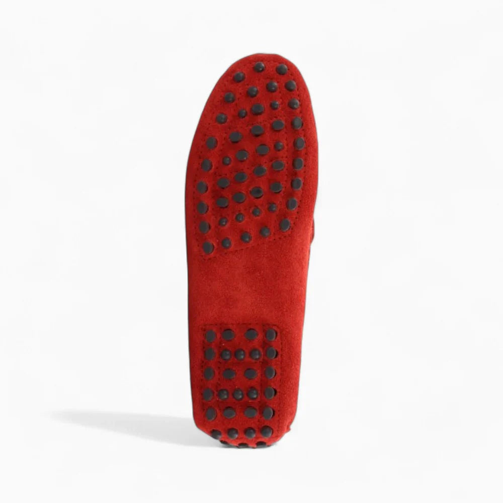 Mocassins rouges à glands