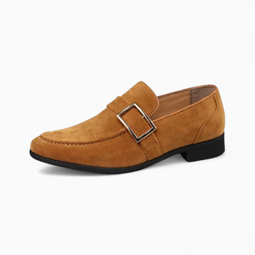 Mocassins en daim et à boucle pour homme
