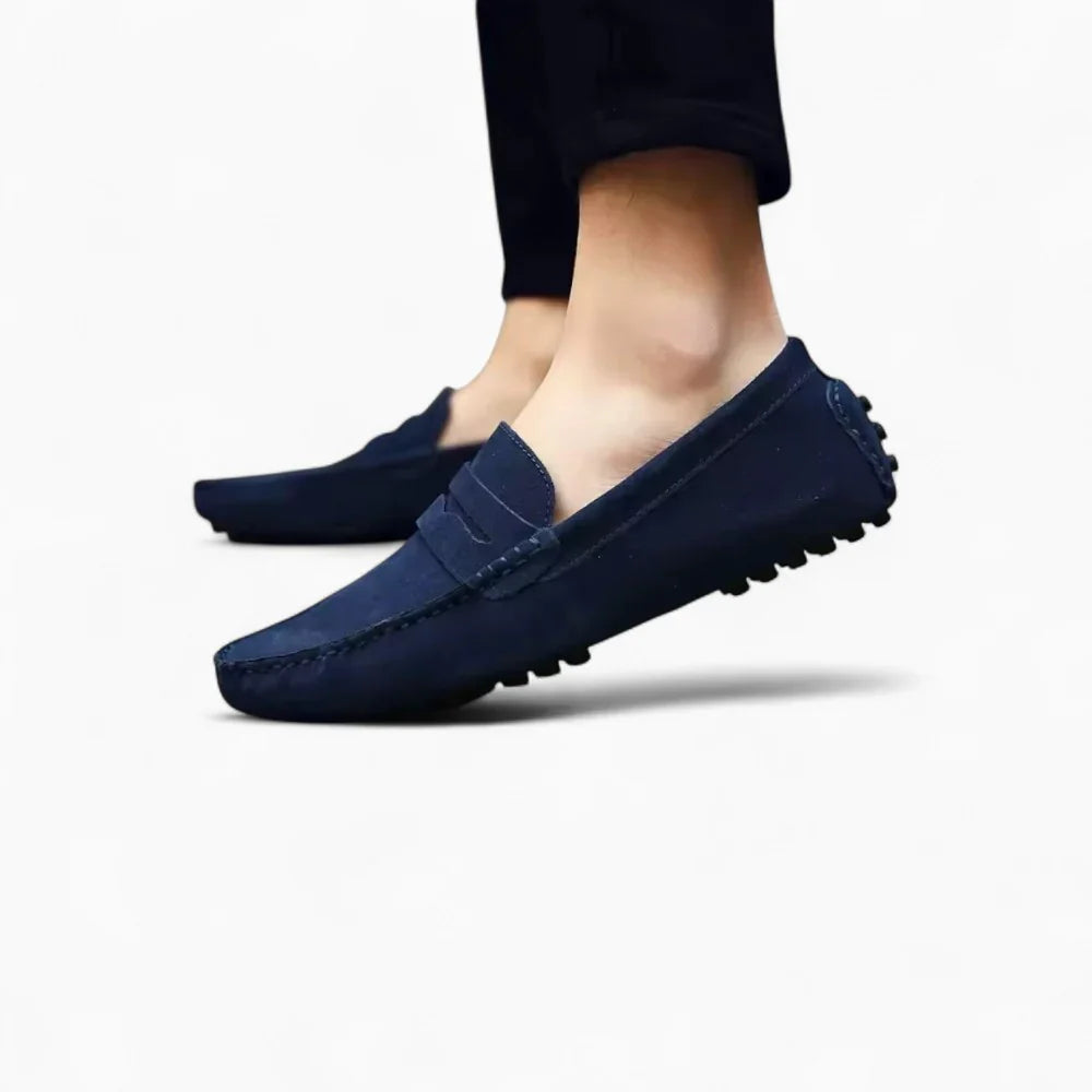 Mocassins bleu marine pour homme