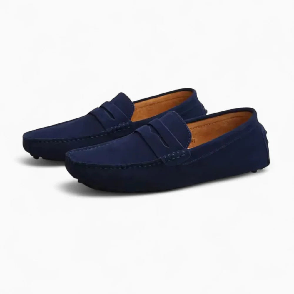 Mocassins bleu marine pour homme
