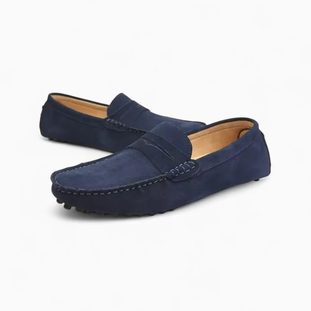 Mocassins bleu marine pour homme