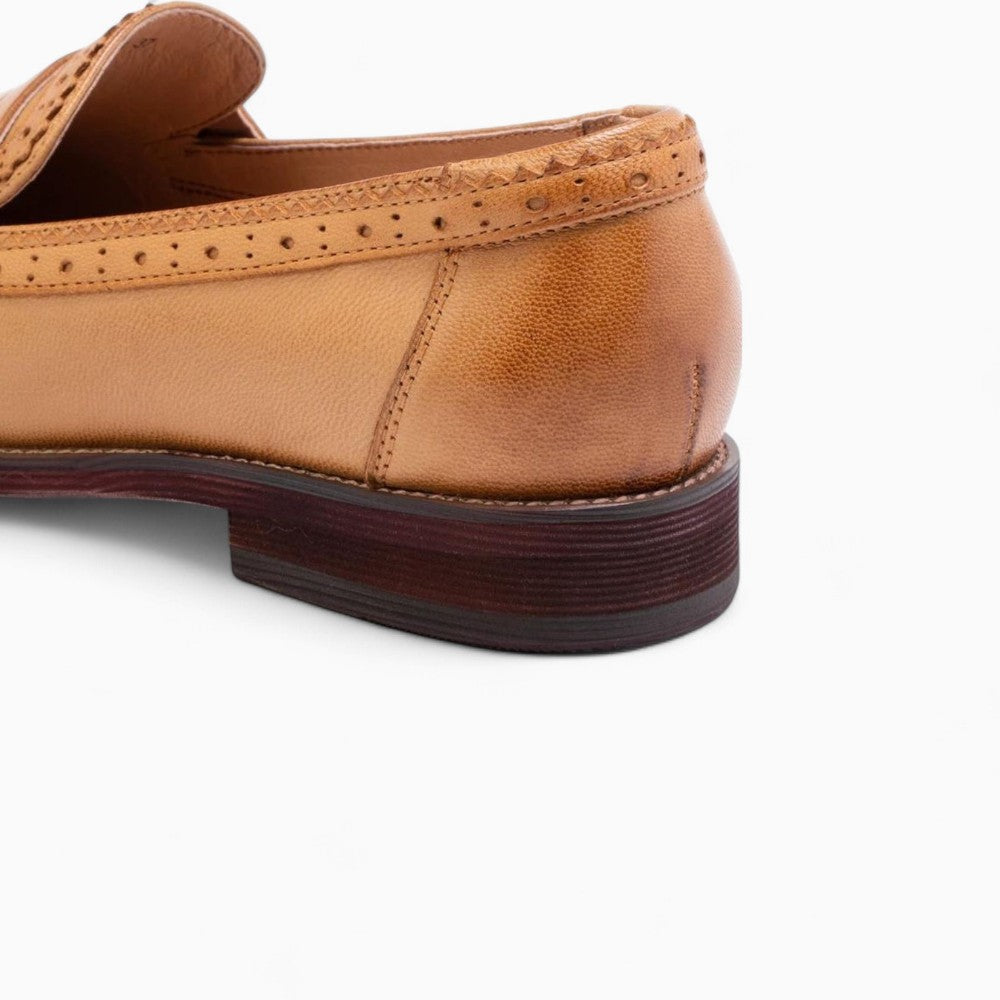 Mocassins à franges marron