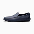 Mocassins en cuir bleu pour homme