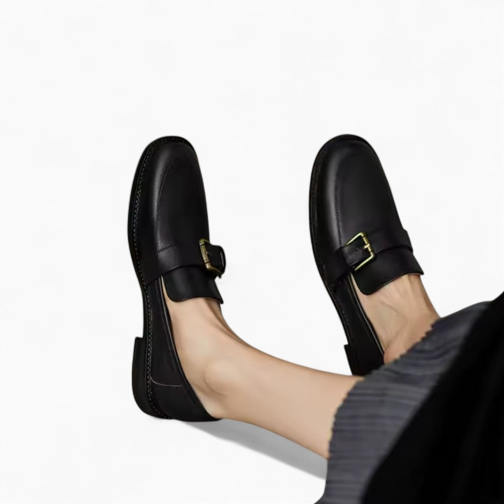 Mocassins avec boucle en métal