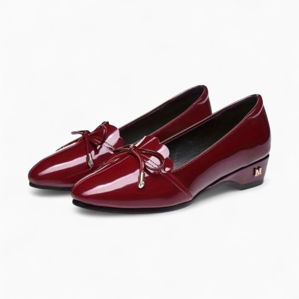 Mocassin vernis rouges